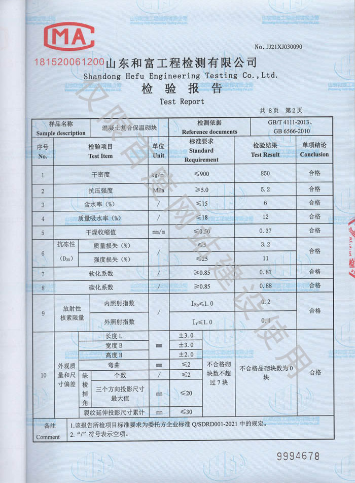 產(chǎn)品檢驗(yàn)報告第2頁